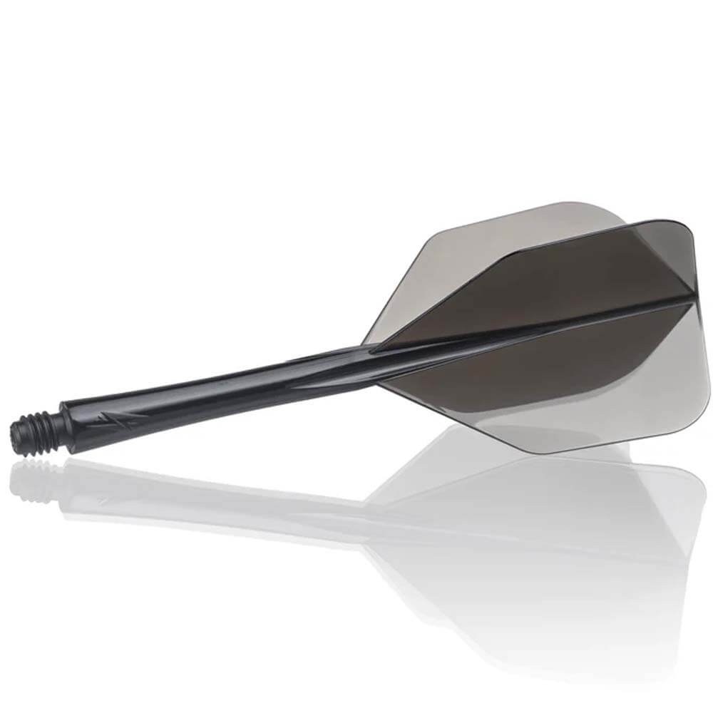 Plumas Caliburn Moulded No6 Shape Short Negro Transparente