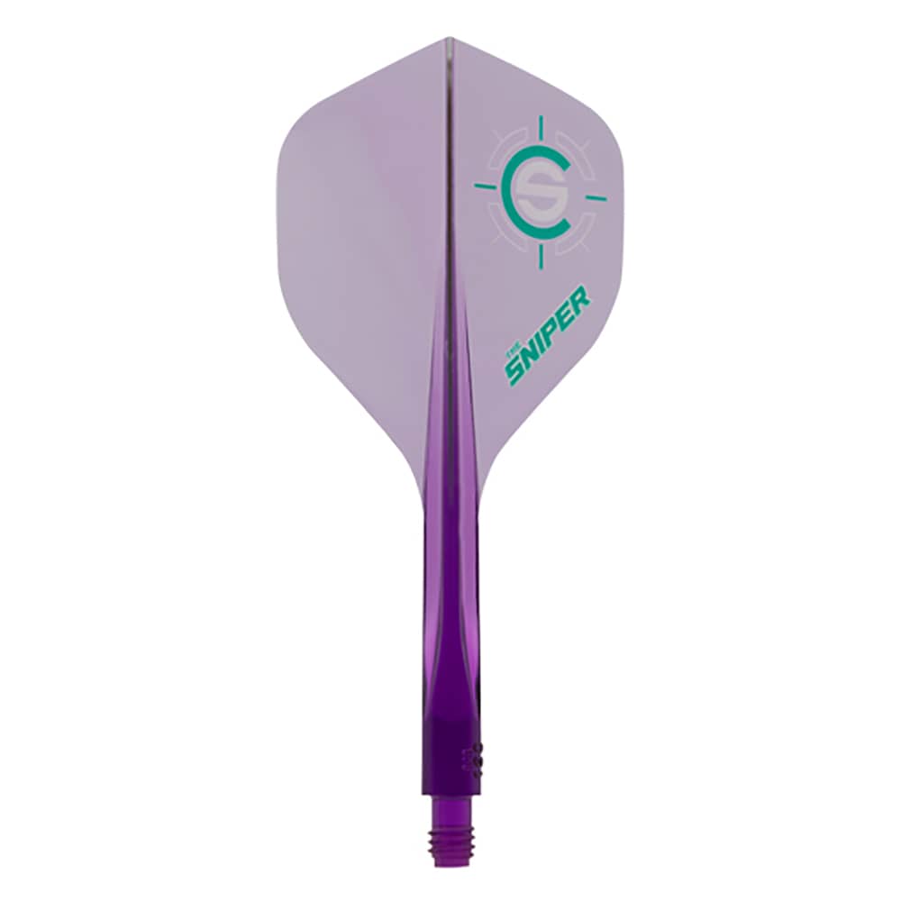 Plumas Condor Axe Standard 120 The Sniper Morado Transparente S 18.0mm 3 Uds.