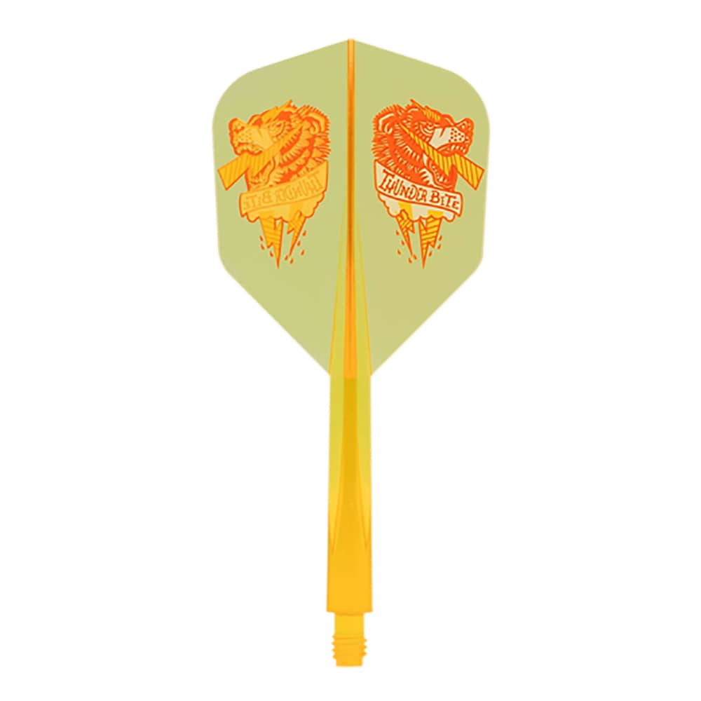 Plumas Condor Axe Shape Thunder Bite Amarillo Claro L 33.5mm 3 Uds.