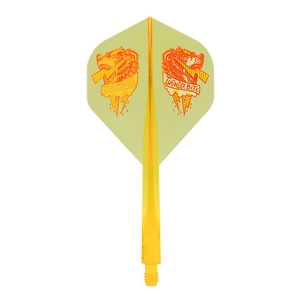 Plumas Condor Axe Standard Thunder Bite Amarillo Claro XL 37.5mm 3 Uds.