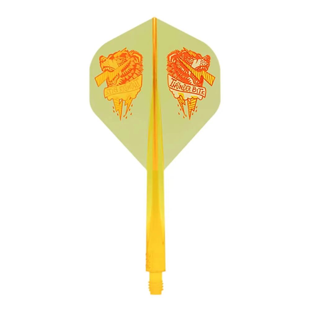 Plumas Condor Axe Standard Thunder Bite Amarillo Claro XL 37.5mm 3 Uds.