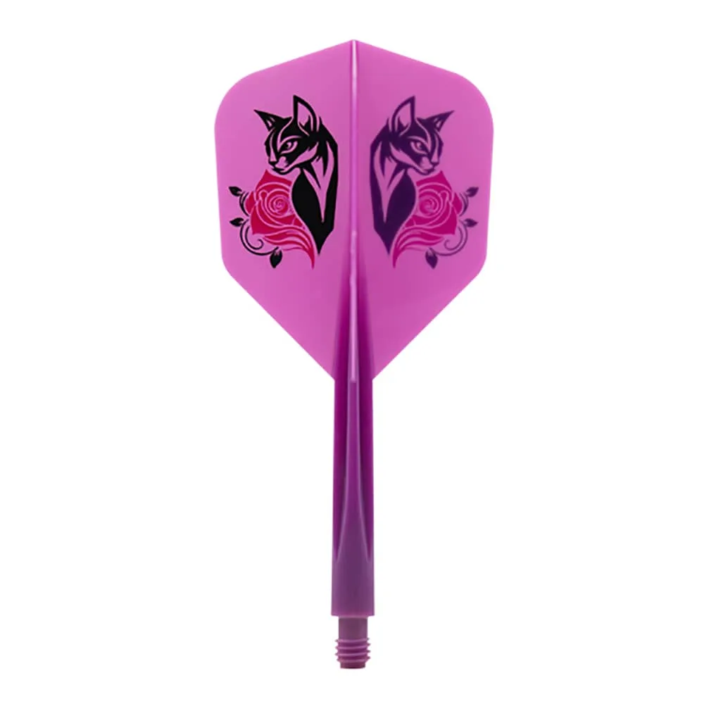 Plumas Condor Axe Shape Black Cat Roxo L 33.5mm 3 Uds.