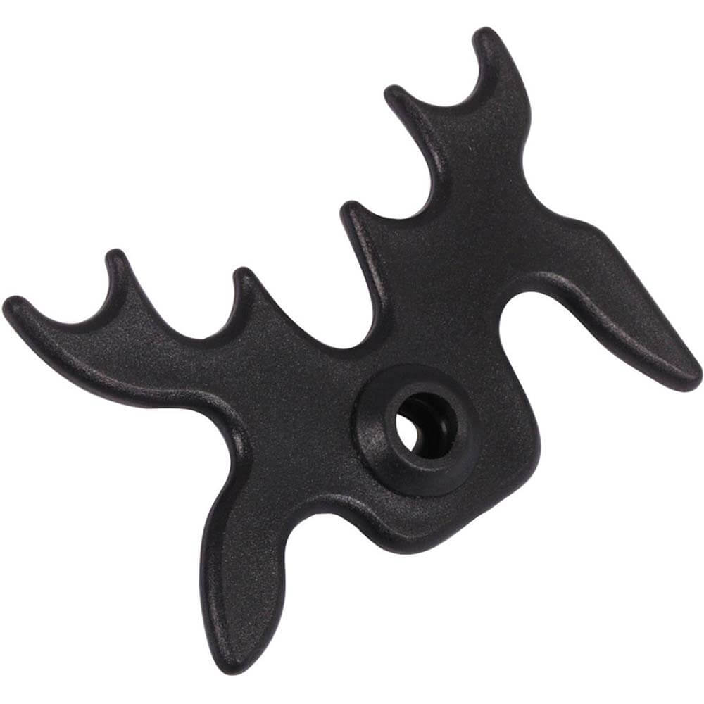 Apoya Taco Buffalo Cabeza De Alce Plástico Negro