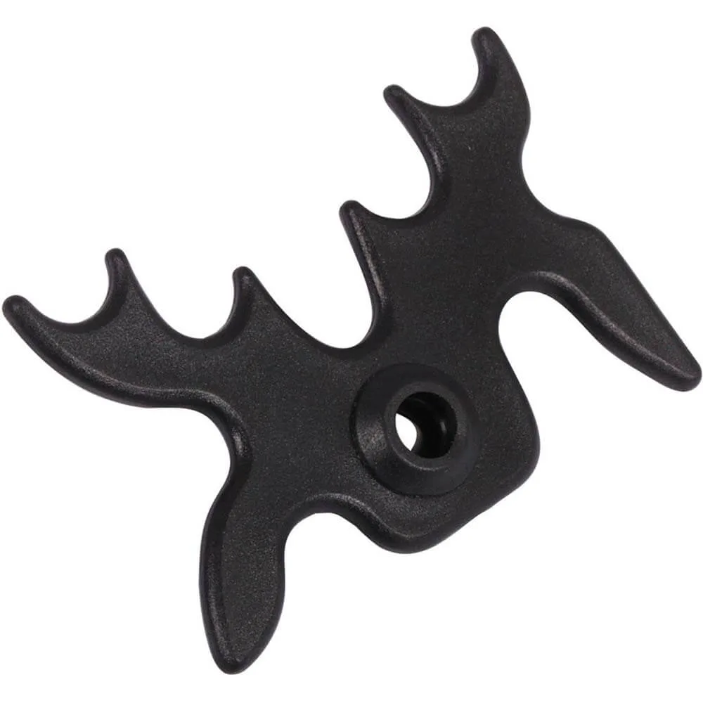 Apoya Taco Buffalo Cabeza De Alce Plástico Negro