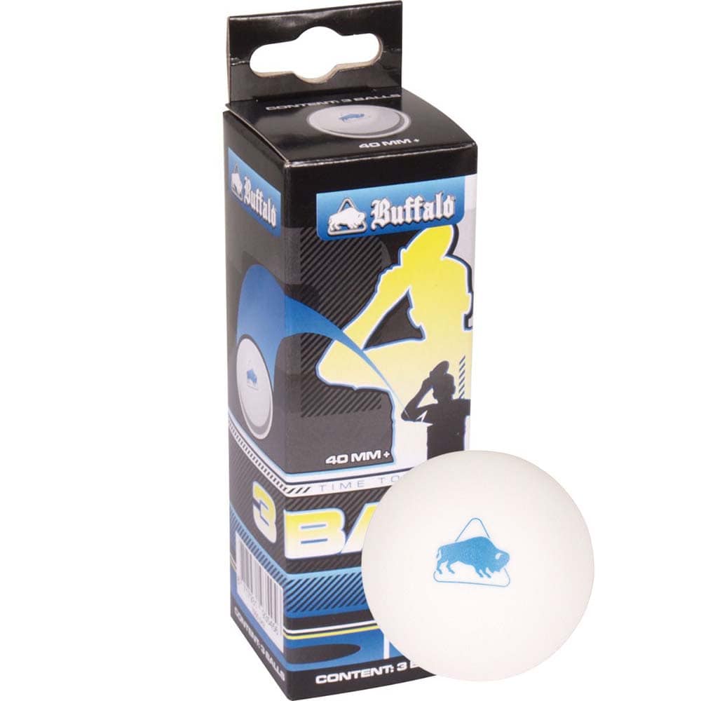 Bola Ping Pong Buffalo TT Sin Celuloide 3* 3 unid 