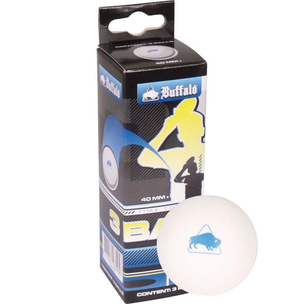 Bola Ping Pong Buffalo TT Sin Celuloide 3* 3 unid 
