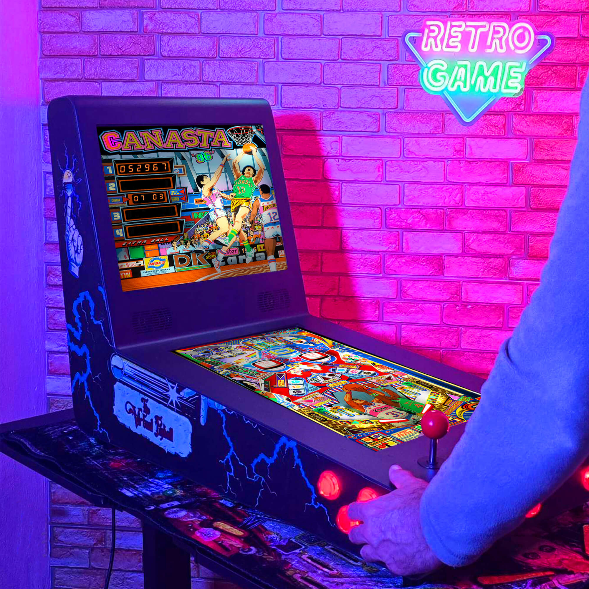 Pinball Virtual Playfield 21.5 Pu. Backglass 17 Pu.