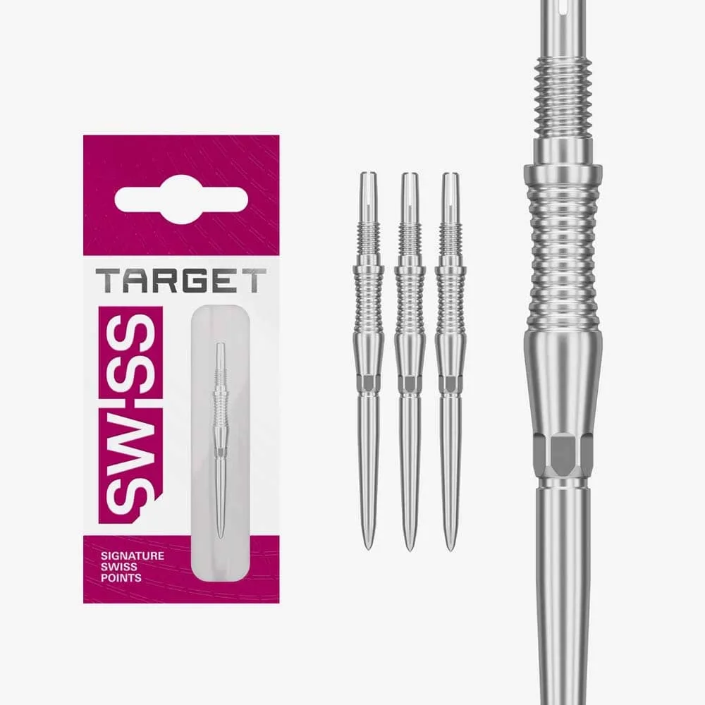 Target Darts Signature Swiss Point RST Spitzen Silber 42mm