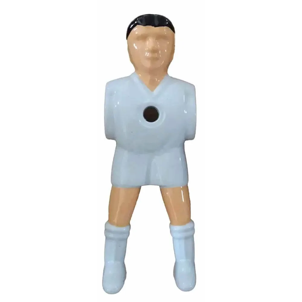 Jugador Futbolines Metalico Pies Separados 16mm Blanco 1 unidades