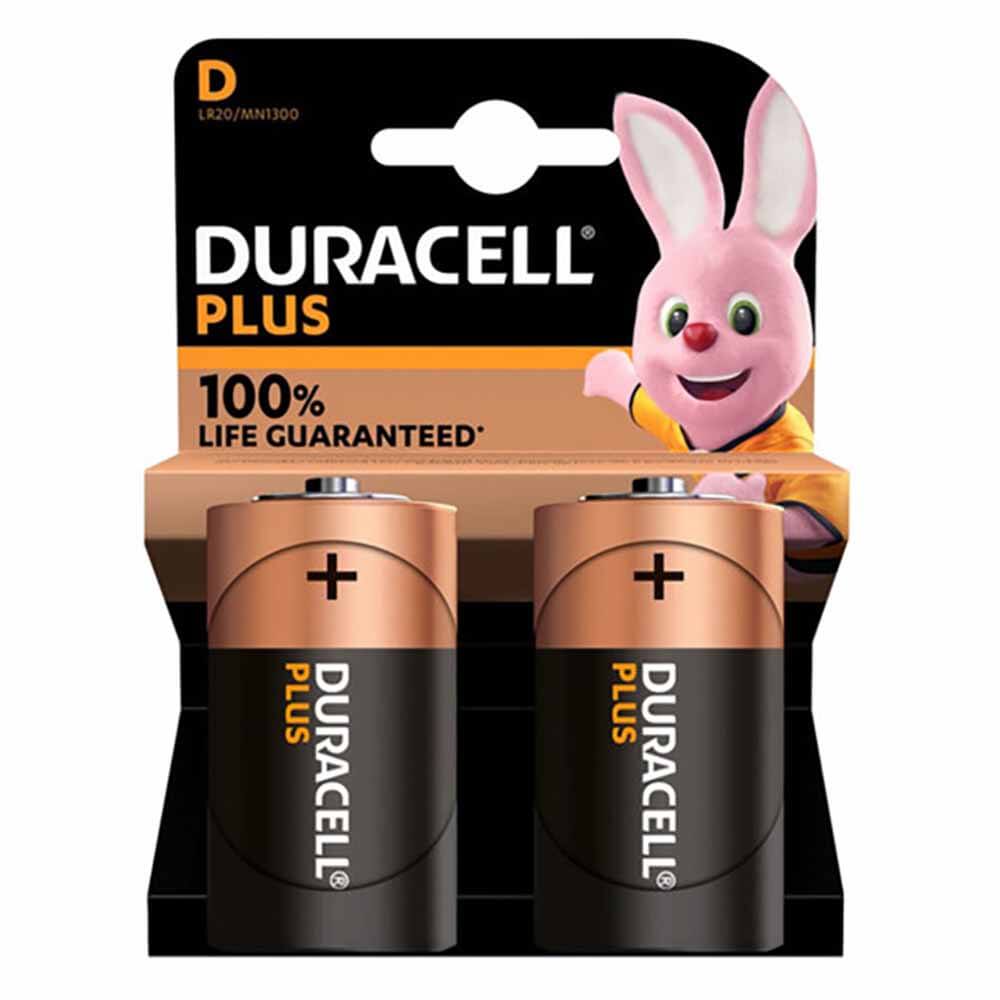 Pila Duracell lr20 Plus 2 unid. 