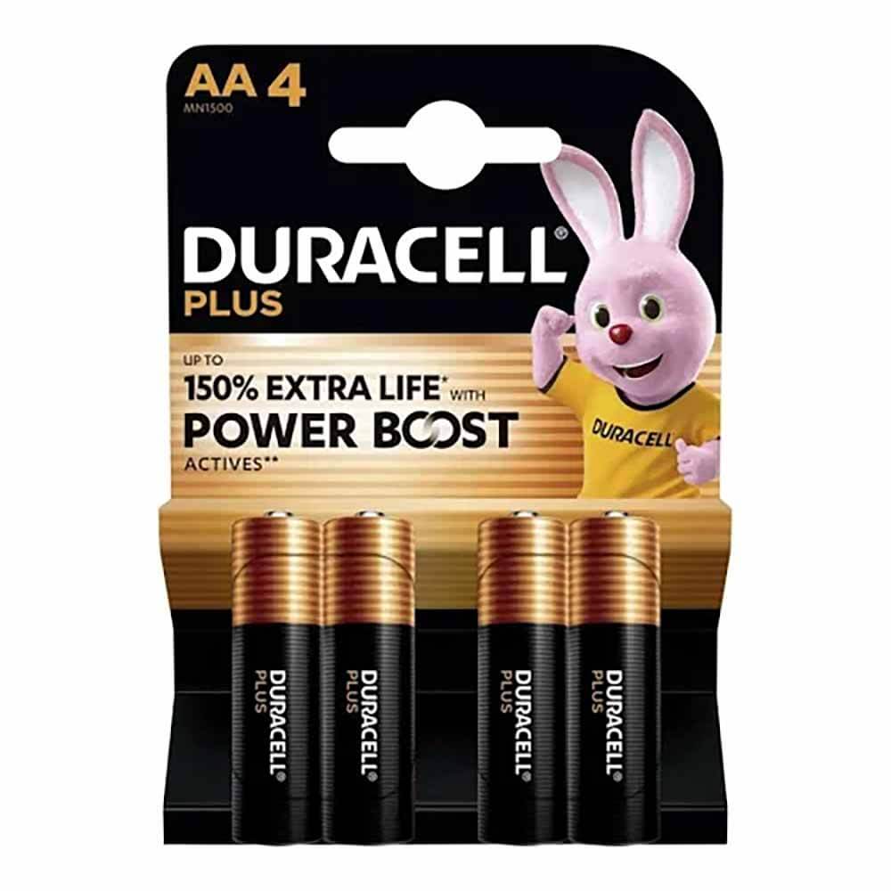 Pila Duracell LR6 1.5V AA Plus Power Boost 4 unid.