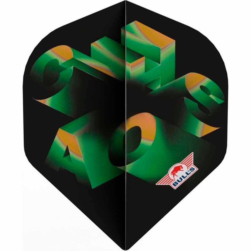 Plumas Bulls Darts Chaos Green 100 No2