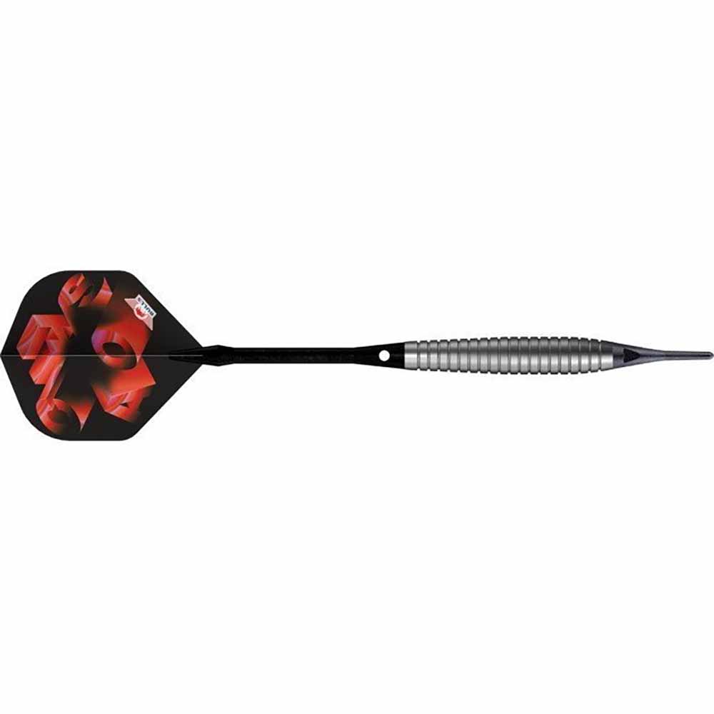 Dardos Bulls Darts Chaos Red P.Plastico 90% 18g  