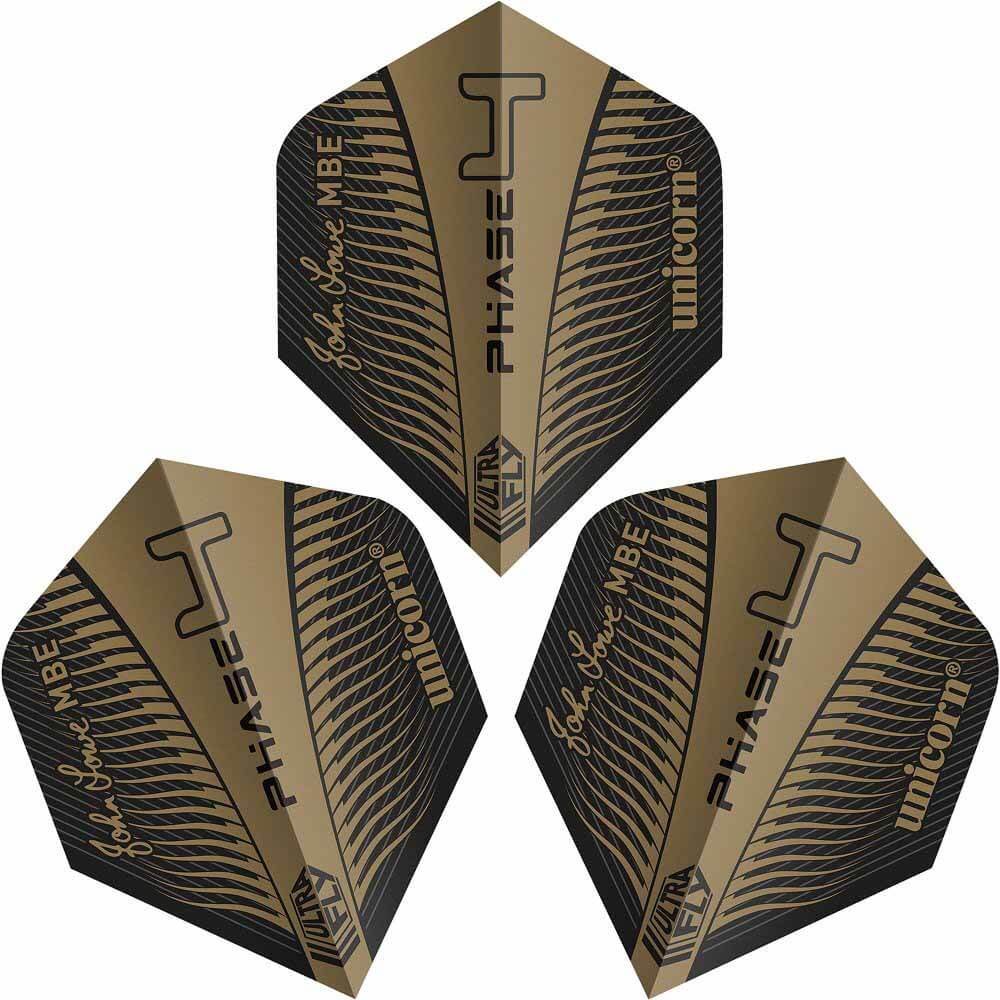 Plumas Unicorn Darts Ultrafly John Low Gold Phase 4 NO2