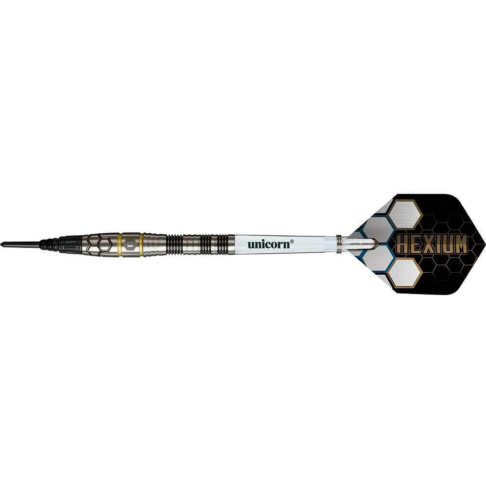 Dardos Unicorn Hexium 1 Black Gold P.Plastico 90% 22gr