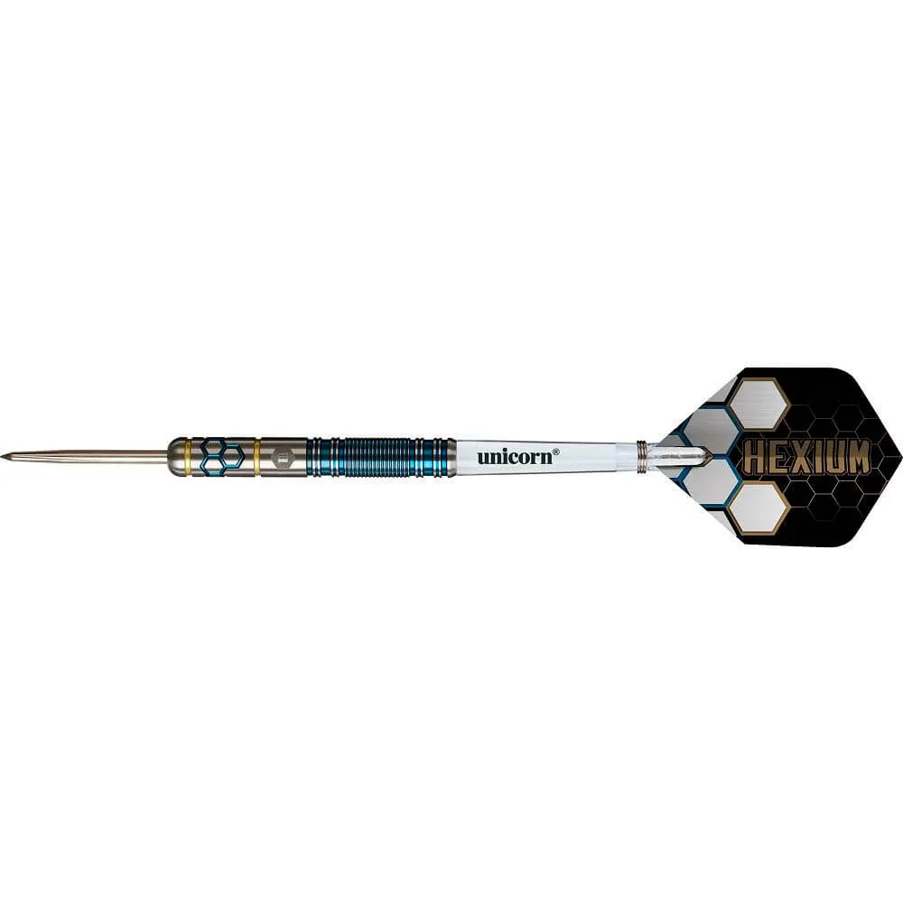 Dardos Unicorn Hexium 2 Blue Gold P.Metal 90% 25gr