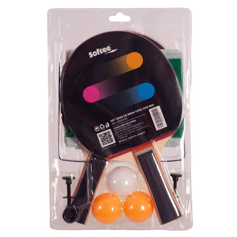 Pack Palas Ping Pong Softee Tatai con Red