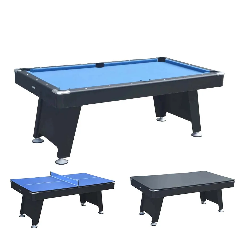 Mesa de Billar 3 en 1 Negro