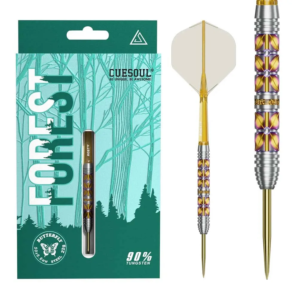Dardos Cuesoul Forest Butterfly Steel Tip 90% 22g