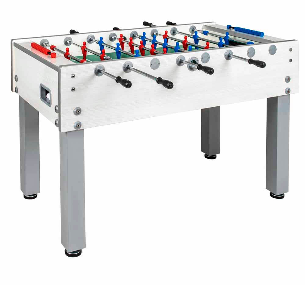 Futbolin Garlando G-500 Barras Telescópicas Blanco Exterior Jugador Plastico