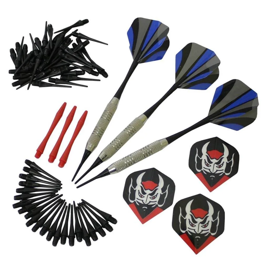 Juego de 3 dardos + 100 puntas + 3 plumas