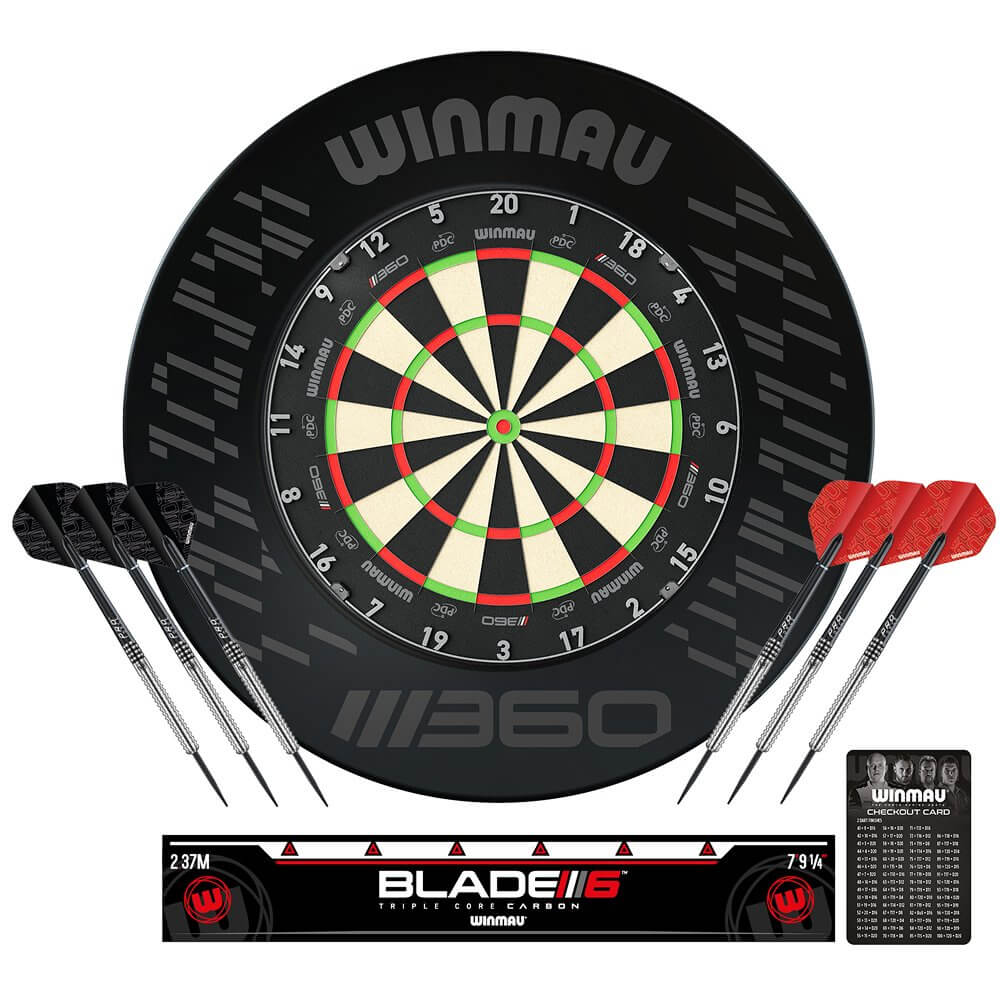 PACK DIANA WINMAU BLADE 360 + SURROUND BLADE 360 + 6 DARDOS DE TUNGSTENO + LINEA DE TIRO BLADE 360