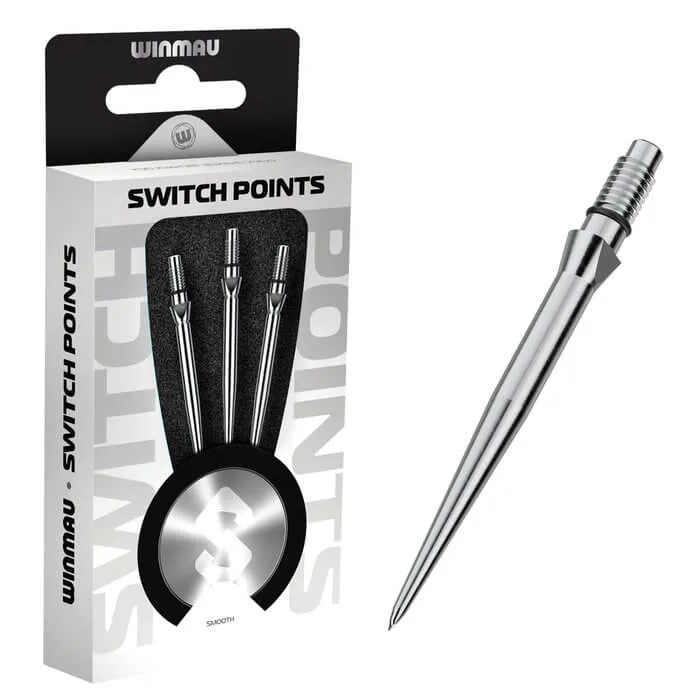 Punta Winmau Switch Point Smooth Silver 26mm