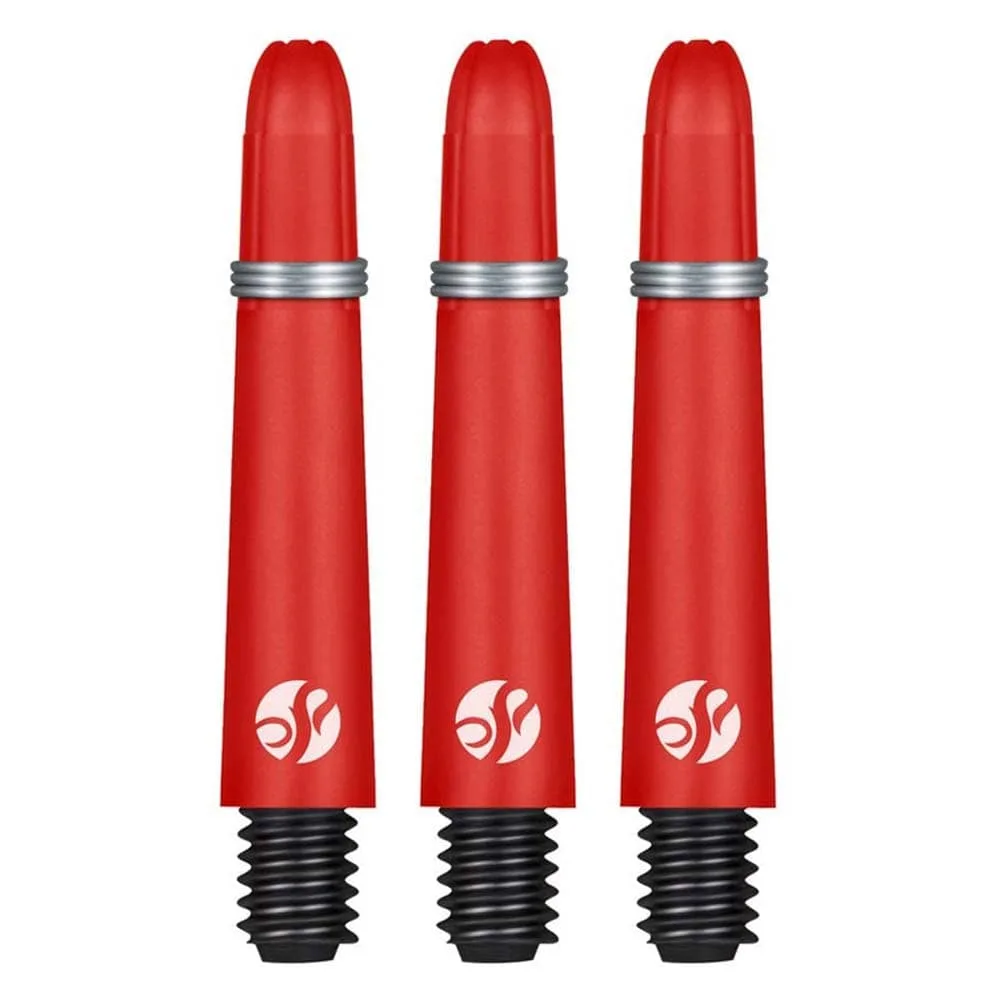 Cañas Shot Darts Koi Carbon Shaft Rojo Larga 48mm