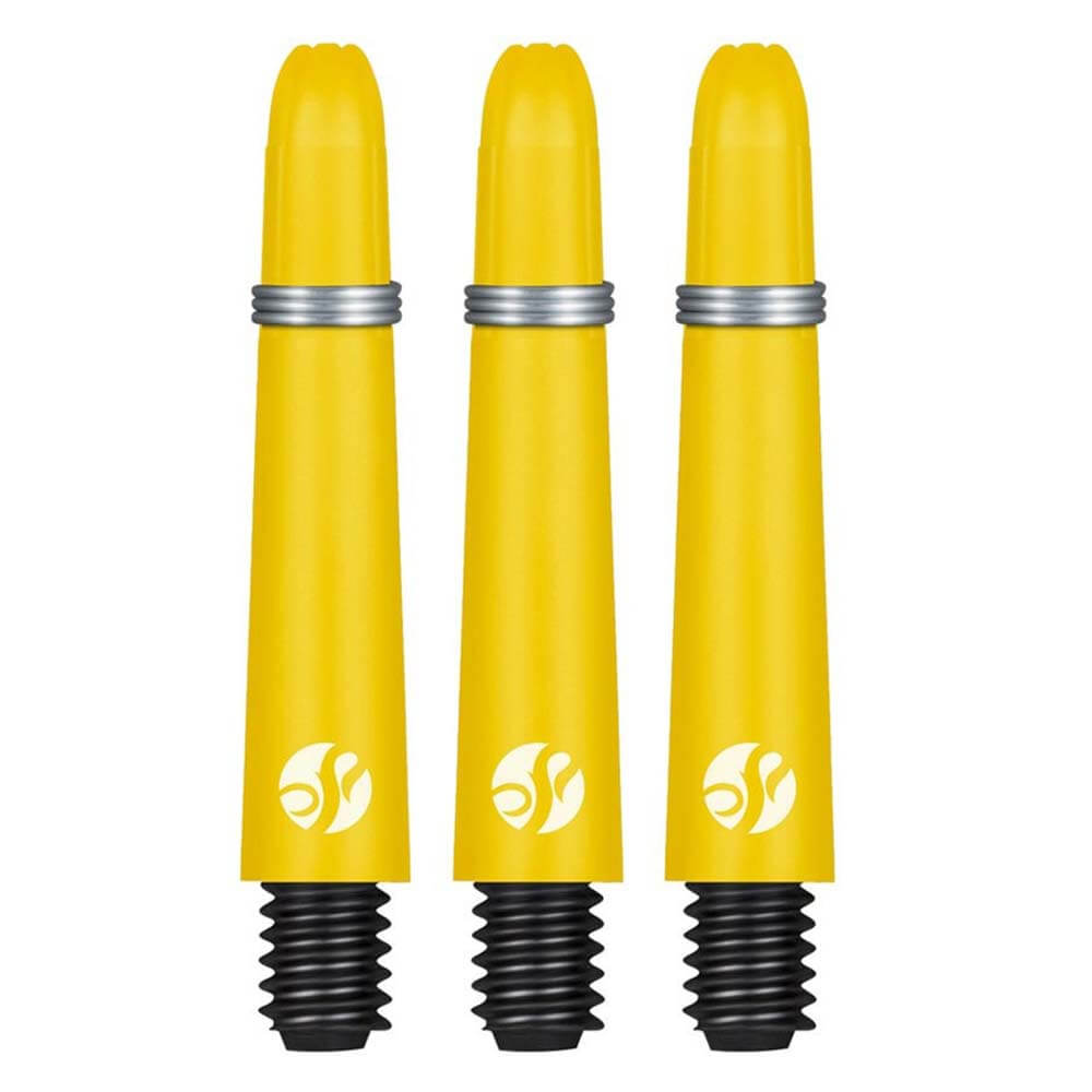 Cañas Shot Darts Koi Carbon Shaft Amarillo Intermedia 41mm