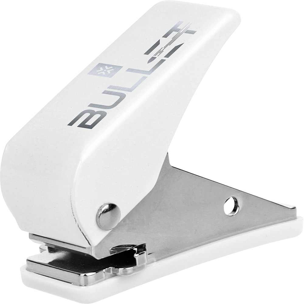 Maquina Perforadora Plumas Bullet Flight Puncher White 