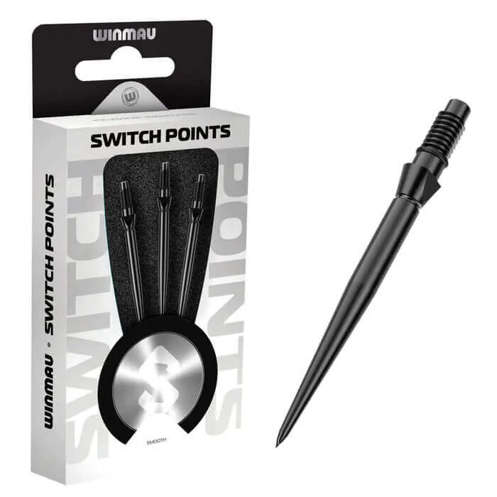 Punta Winmau Switch Point Groove Black 40mm