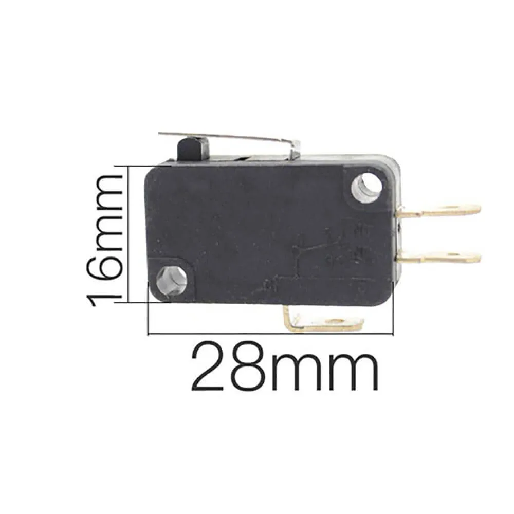 Micro interruptor 28mm x 16mm varilla recta 16mm