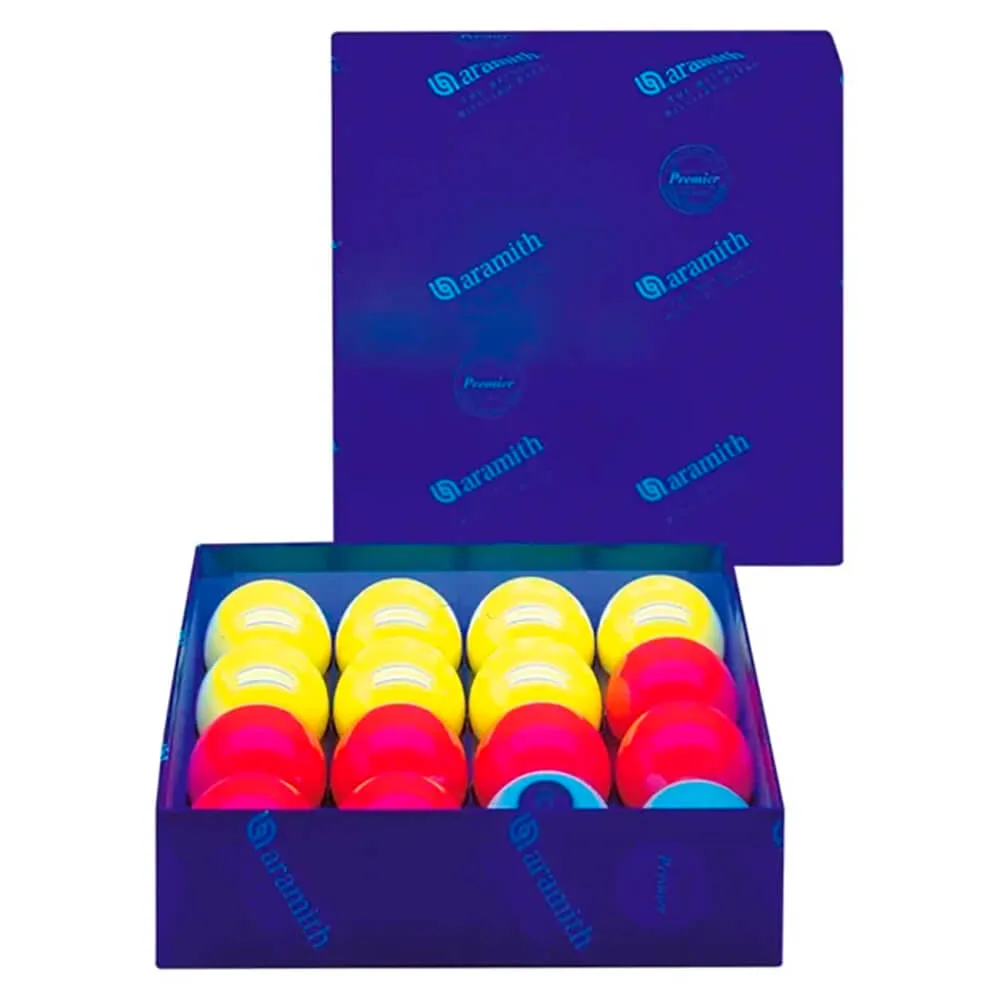 Juego bolas americano Casino Aramith Fluorescente 57.3 mm + Blanca 60.3mm