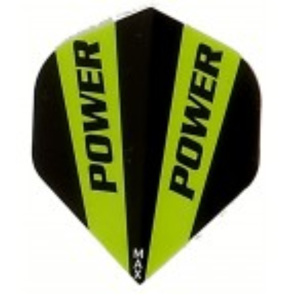 Plumas Power Max Standard Logo Negra/Verde