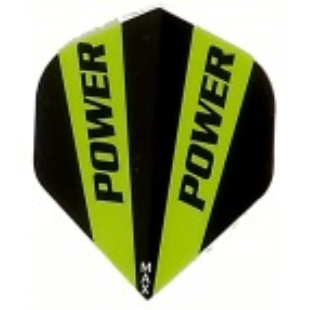 Plumas Power Max Standard Logo Negra/Verde