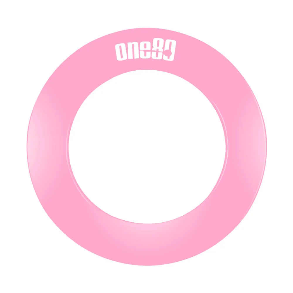 Dartboard One 80 Darts Surrounds Pink Con Logo