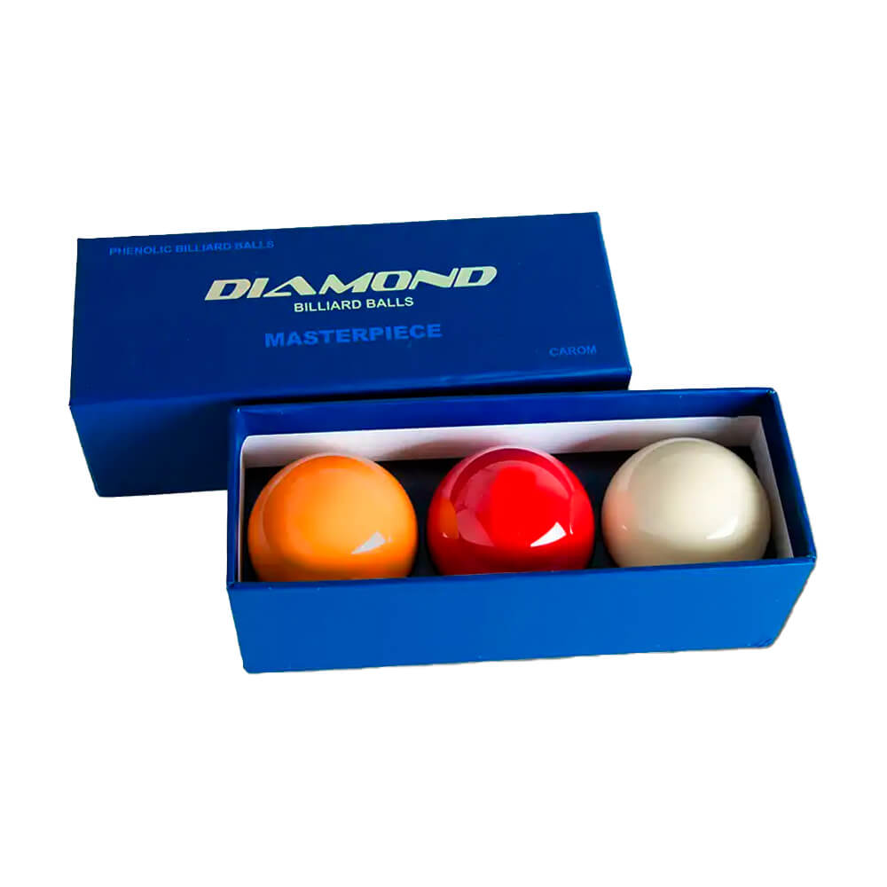 Juego Bolas Diamond Carom Carambola 61.5mm 1 Set 3 Bolas