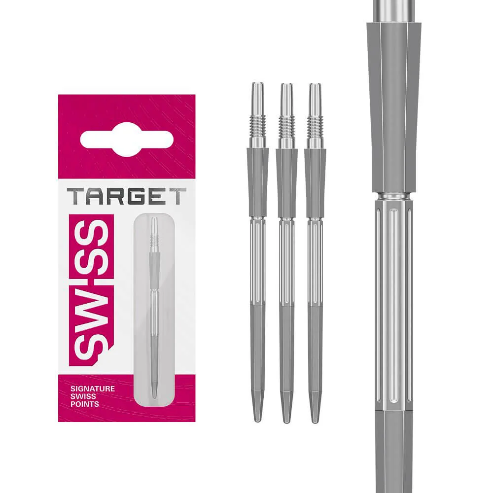 Puntas Target Darts Elysian Archetype 43 Swiss Point Plateado 42mm