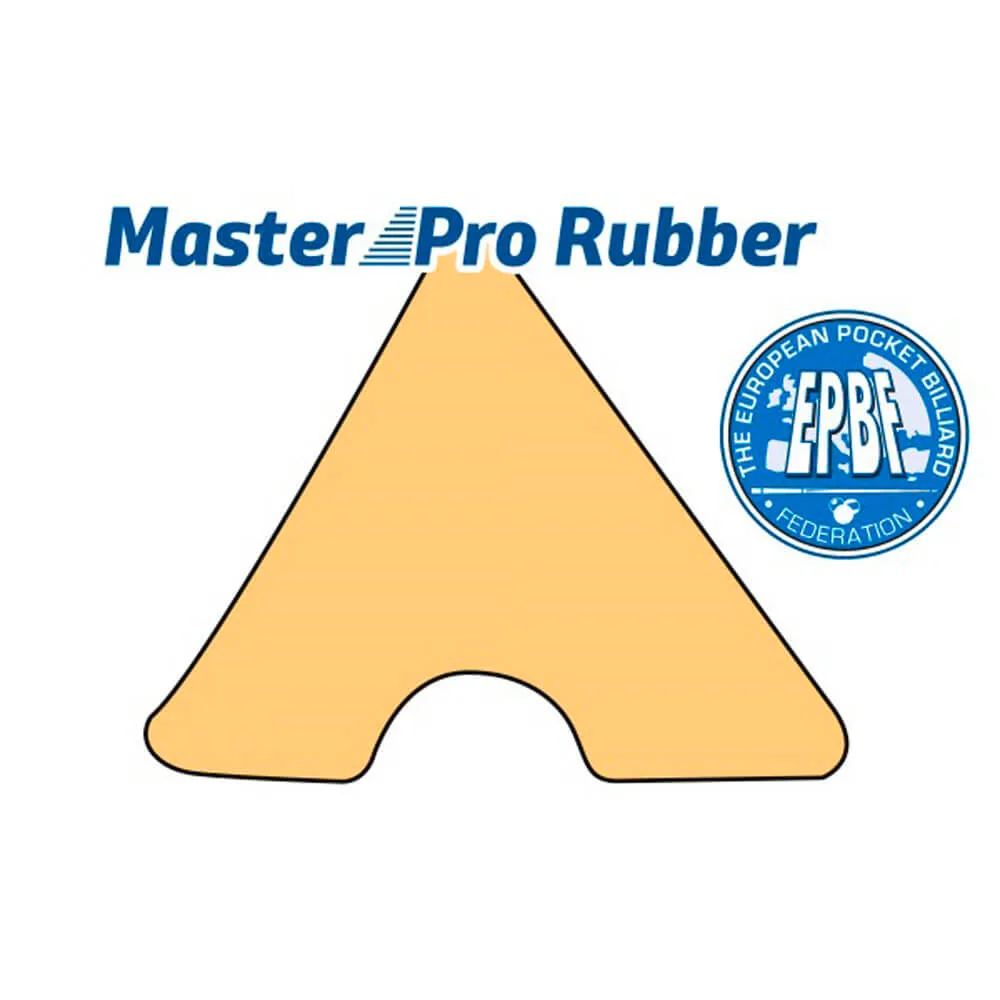 Juego de 6 Bandas Billar Master Pro Rubber Cushion K55 121.92cm 32.3mm