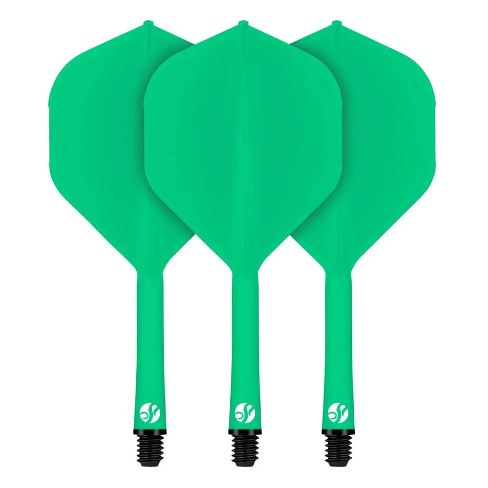 Plumas Shot Darts Deck System Verde No.2 Short