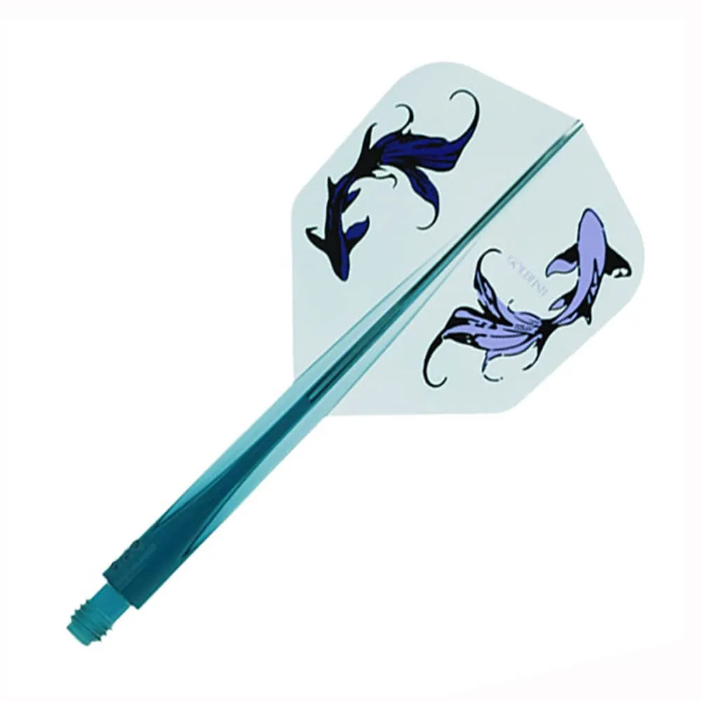 Plumas Condor Axe Shape Goldfish Natsumi Iwata Verde Azul Transparente S 21.5mm 3 Uds.