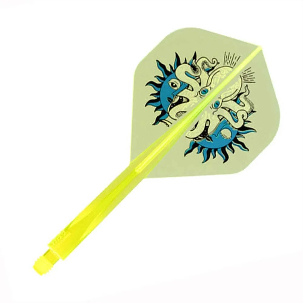 Plumas Condor Axe Standard Tomoya Goto G.T.Monster 4 Amarillo Neon S 21.5mm 3 Uds.