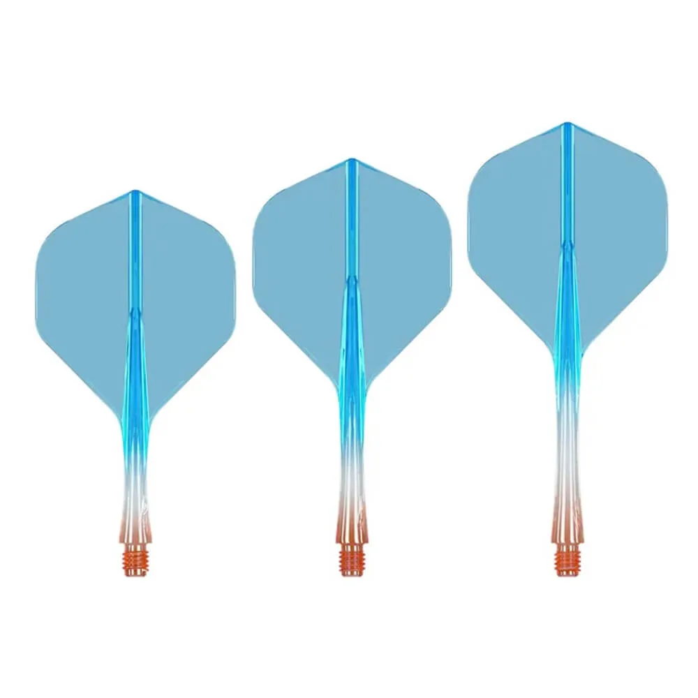 Plumas Caliburn SUP Flights Moulded No2 Standard Short Azul Naranja