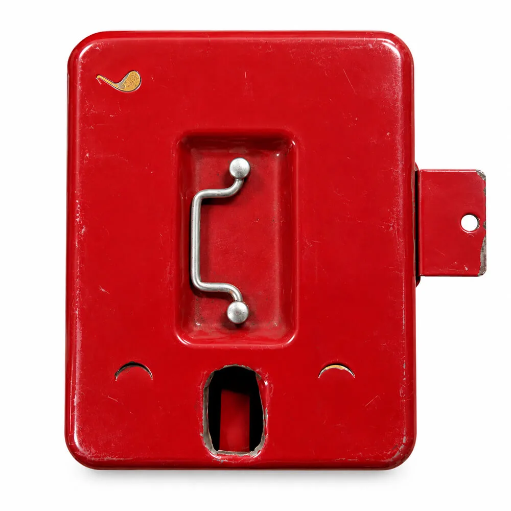 Cajón Monedas Rojo Metálico Billar Sam 1 entrada Segunda Mano