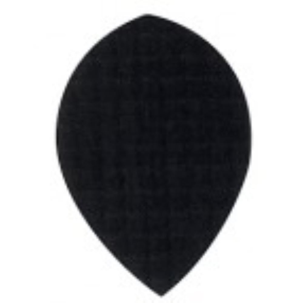 Plumas Tela Oval Negra