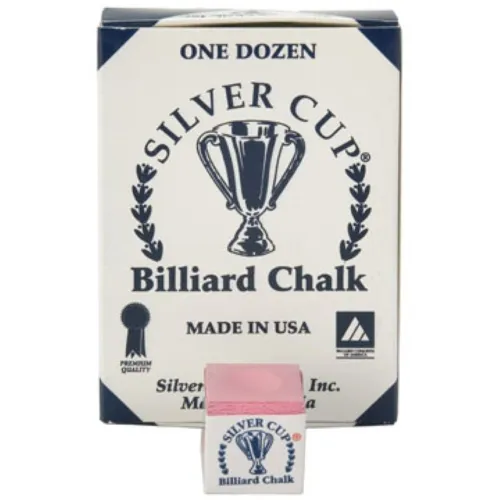 Tiza Billar Silver Cup Rosa 12 unid