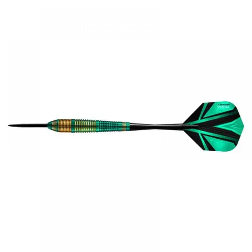 Dardos Harrows Darts Vivid Brass Green 24gR