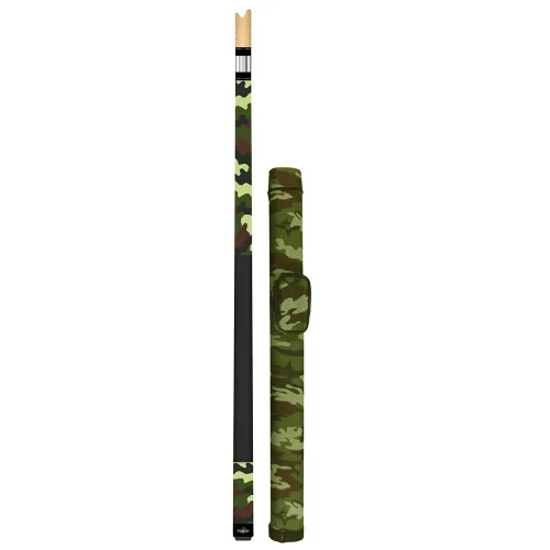 Taco Billar Americano Shooter Army Verde Pool Cue + Tubo nº1 19oz