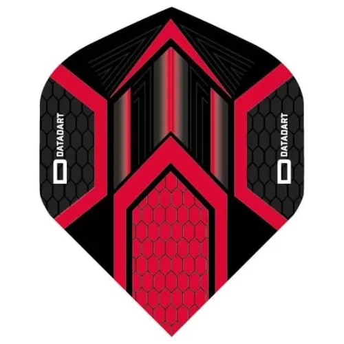 Pluma Dardos Datadart HEX Flight Black/Red