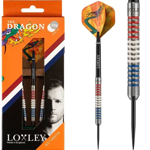 Dardos Loxley Darts Jules Van Dongen The Dragon 90% 21g Punta Acero